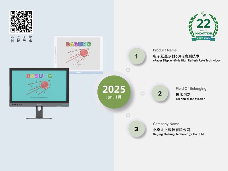 喜报 | 恭喜北京大上荣获ePIC 2025电子纸技术创新“首创”奖