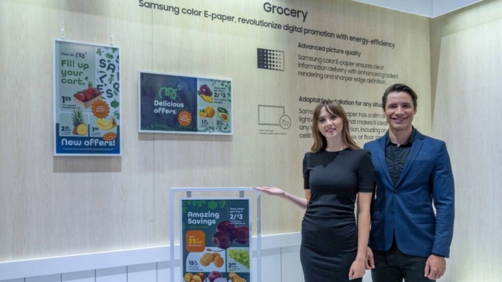 Can Samsung’s New 32-Inch Color E Ink Display Change How Businesses Operate?