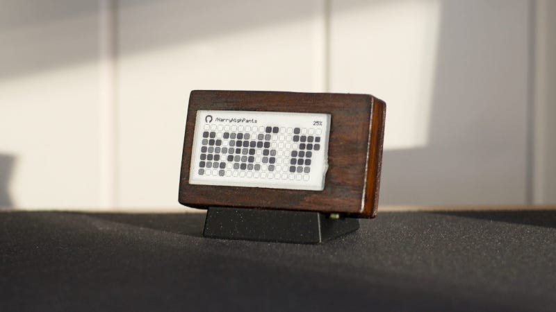 Track Your GitHub Activity With This E-Ink Display