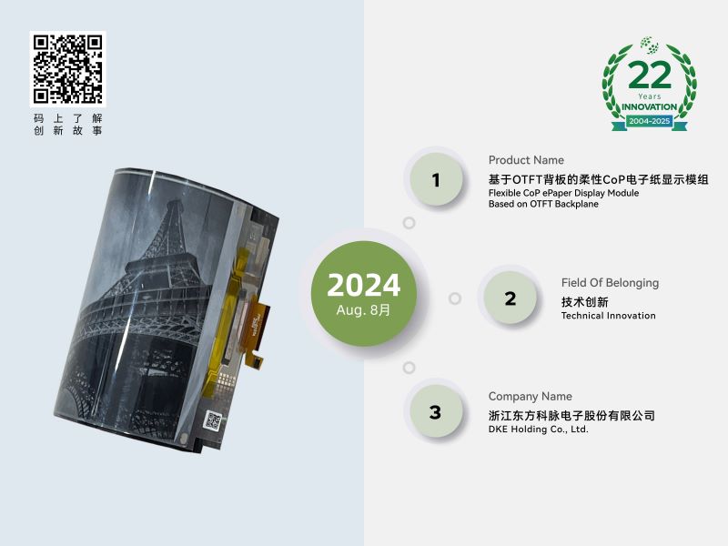 Good News | Congratulations to DKE on Winning the "Pioneer" Award for E-Paper Technological Innovation at ePIC 2025
